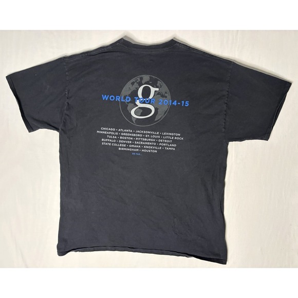 Garth Brooks World Tour 2015-16 T Shirt Men's Size 2XL Black Short Sleeve - Picture 6 of 7